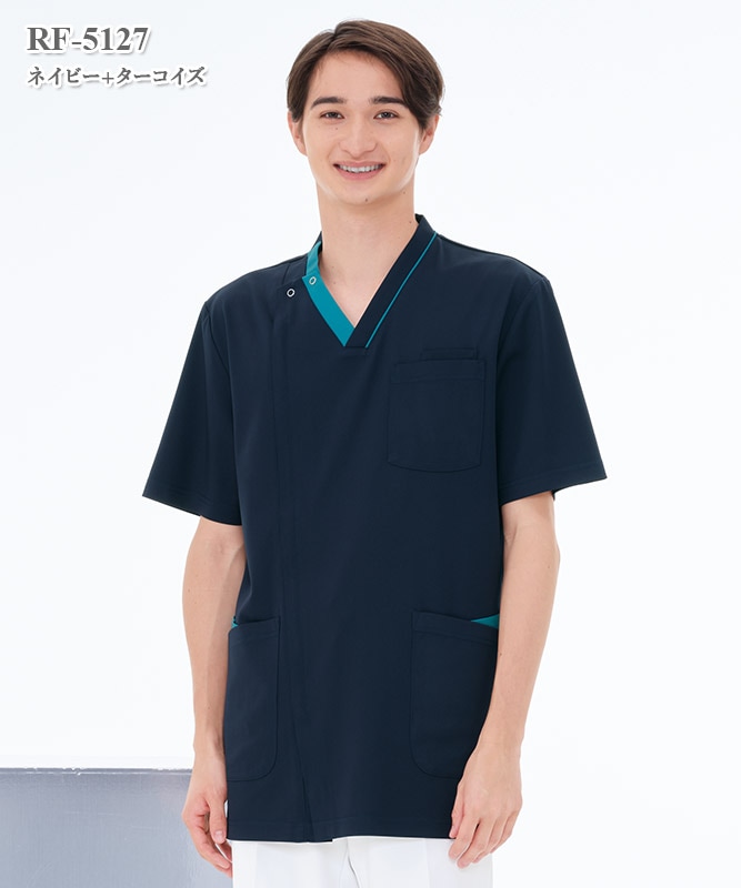 男子スクラブ半袖[ナガイレーベン製品] RF-5127｜THS-白衣通販・販売