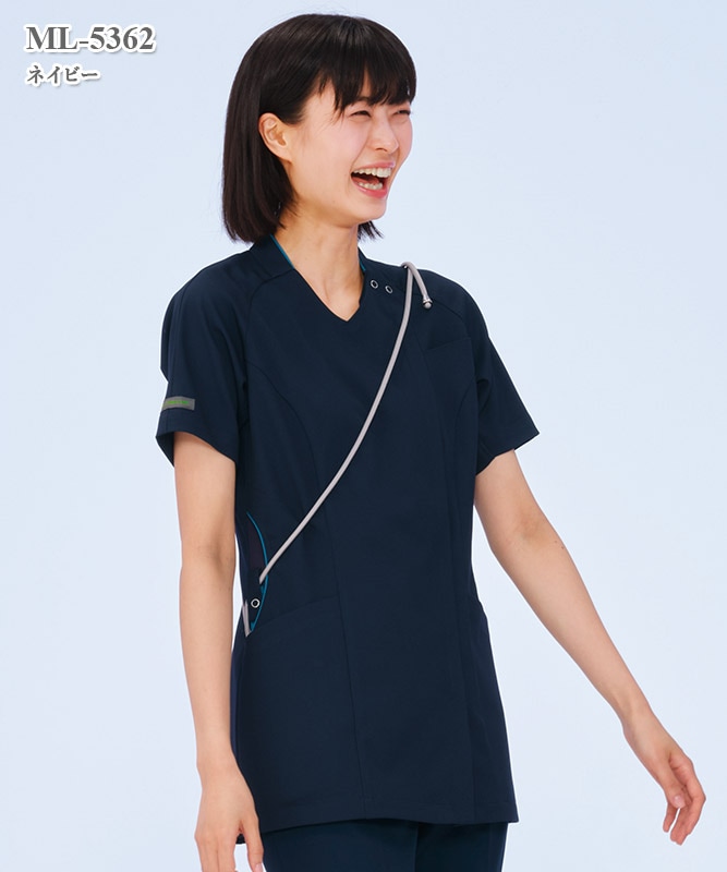 女子スクラブ半袖[ナガイレーベン製品] ML-5362｜THS-白衣通販・販売