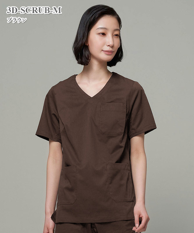 ID UNITED ARROWS レディス3Dアクションスクラブトップ[UNIX