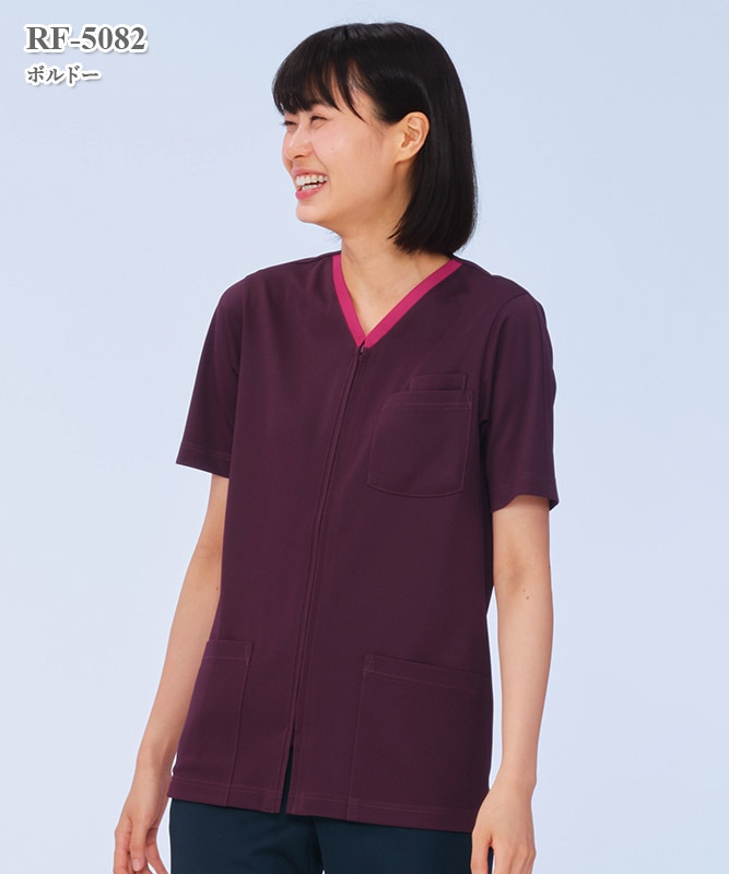 男女兼用スクラブ半袖[ナガイレーベン製品] RF-5082｜THS-白衣通販・販売