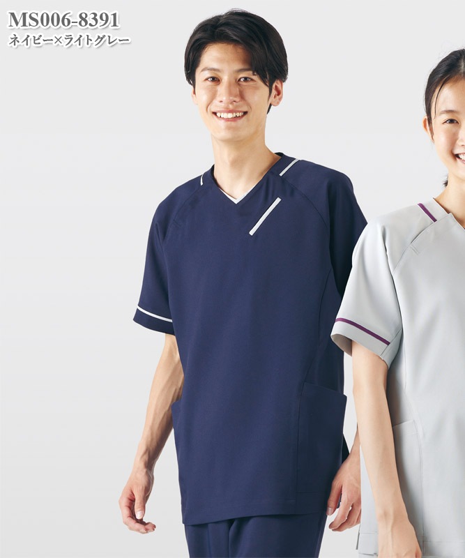 男女兼用スクラブ半袖[住商モンブラン製品] MS006-3483～9153｜THS