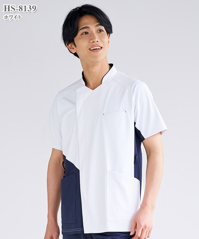 メンズサイドファスナースクラブ半袖[オンワード製品] HS-8139～8144