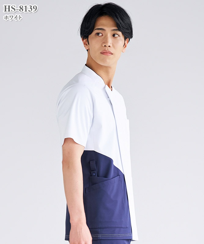 メンズサイドファスナースクラブ半袖[オンワード製品] HS-8139～8144