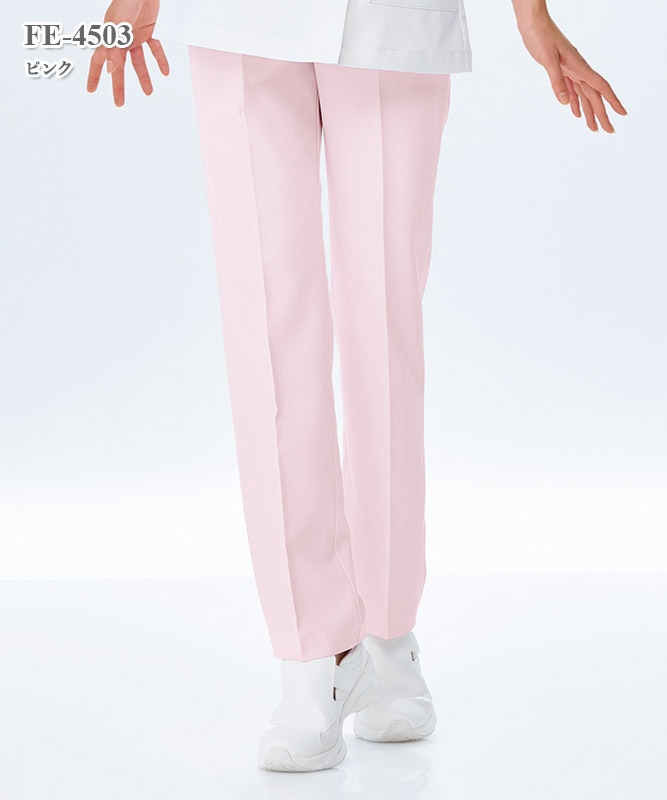 フェルネ女子パンツ（脇ゴム）[ナガイレーベン製品] FE-4503｜THS-白衣