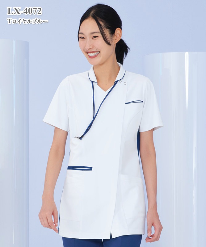 女子ハイブリッドチュニック半袖[ナガイレーベン製品] LX-4072｜THS