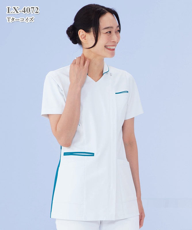 女子ハイブリッドチュニック半袖[ナガイレーベン製品] LX-4072｜THS