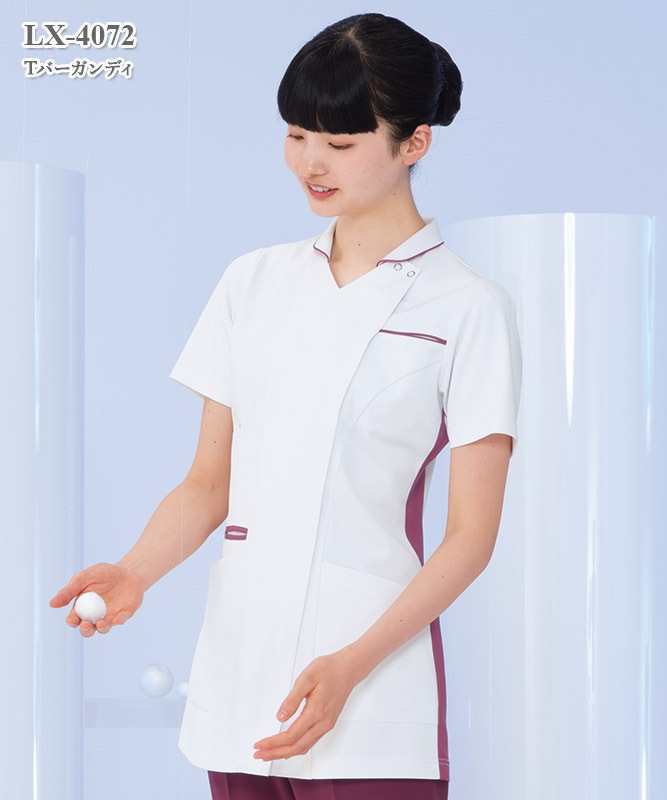 女子ハイブリッドチュニック半袖[ナガイレーベン製品] LX-4072｜THS