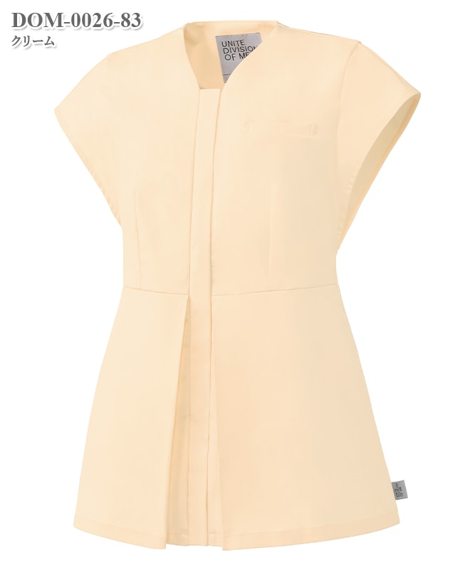 レディスファスナースクラブ半袖[チトセ製品] DOM-0026｜THS-白衣通販