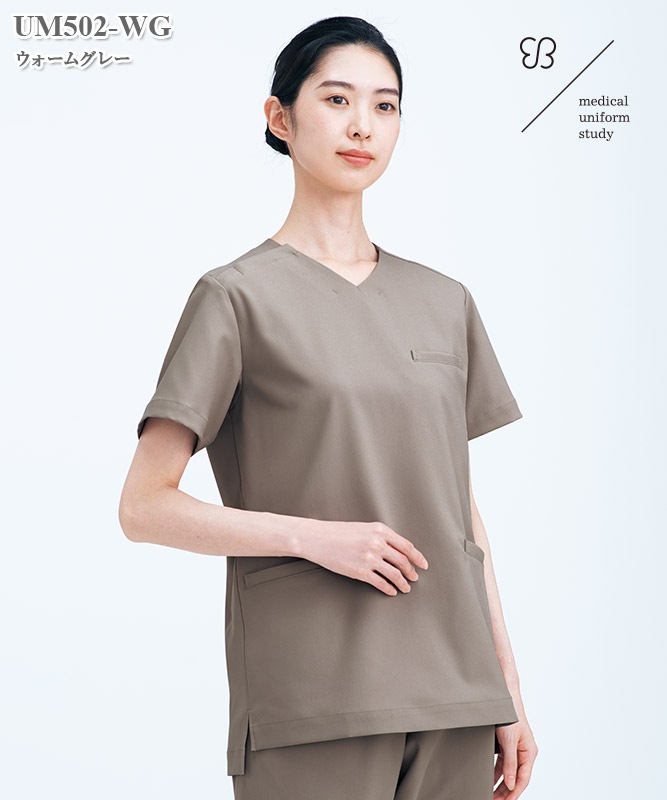 ukaメディカルユニフォームスタディ 男女兼用スクラブ半袖[住商
