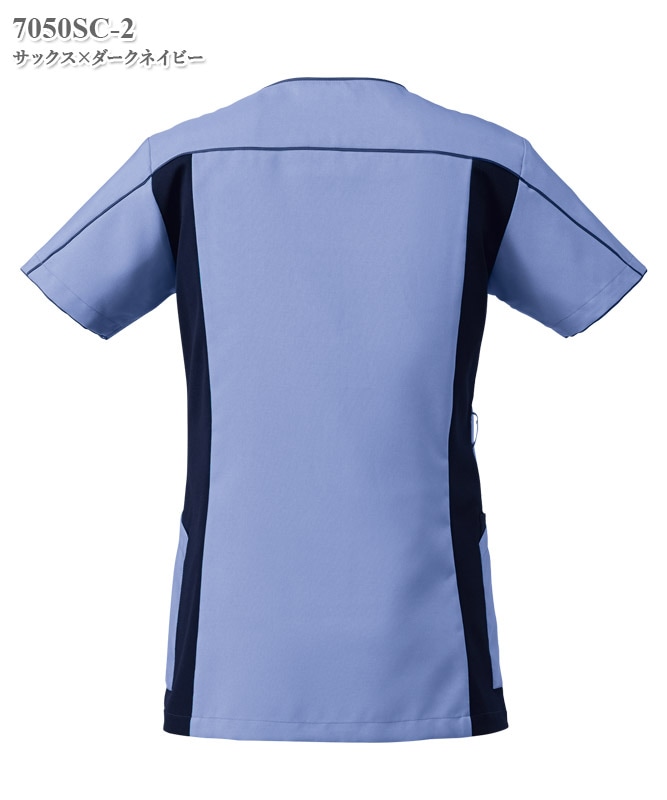 レディスニットスクラブ半袖[フォーク製品] 7050SC｜THS-白衣通販・販売