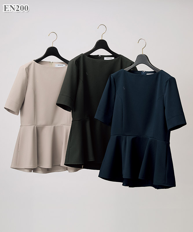 ESTNATIONレディスチュニック半袖[フォーク製品] EN200｜THS-白衣通販