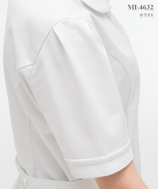 その他ブランド / MYNE/ノースリーブ/チュニック/FREE/ポリエステル/ホワイト/無地/MS24006// ミレリア女子チュニック半袖[ナガイレーベン製品] MI-4632｜THS-白衣