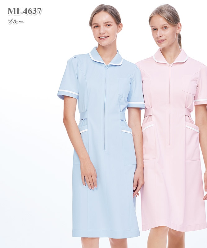 ミレリア女子ワンピース半袖[ナガイレーベン製品] MI-4637｜THS-白衣