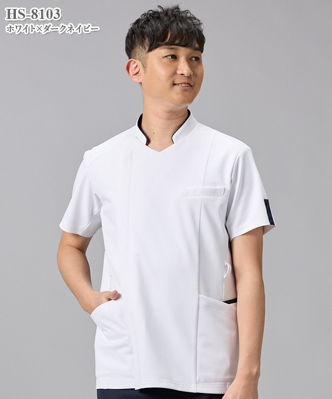 メンズサイドファスナースクラブ半袖[オンワード製品] HS-8102～8110