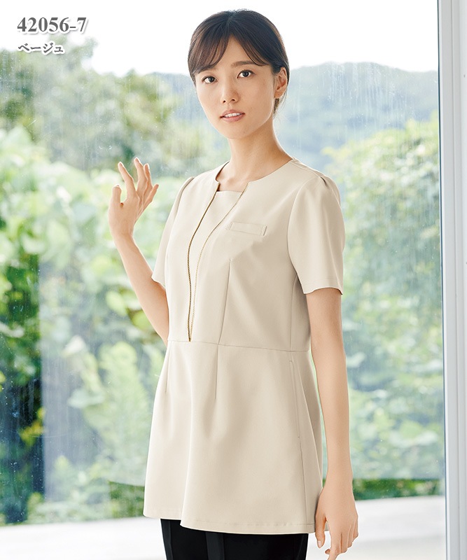 LA BEAUTE(ラ・ボーテ)レディスチュニック半袖[ジョア製品] 42056｜THS