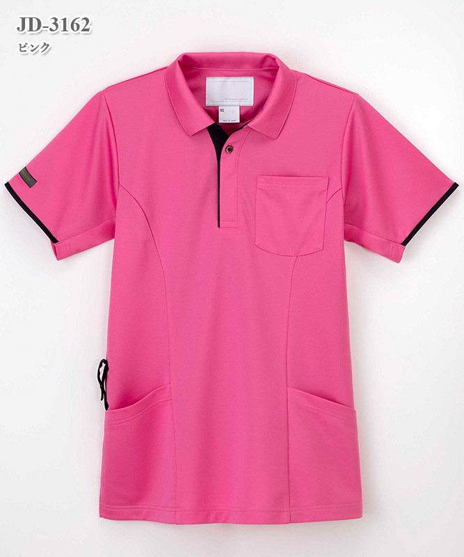 男女兼用ニットシャツ半袖[ナガイレーベン製品] JD-3162｜THS-白衣通販