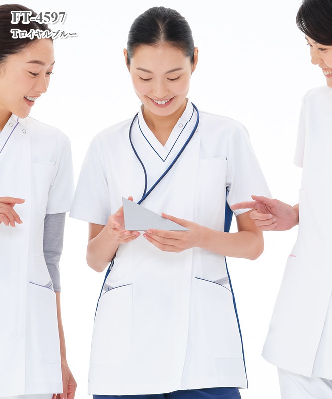 女子スクラブ半袖[ナガイレーベン製品] FT-4597｜THS-白衣通販・販売