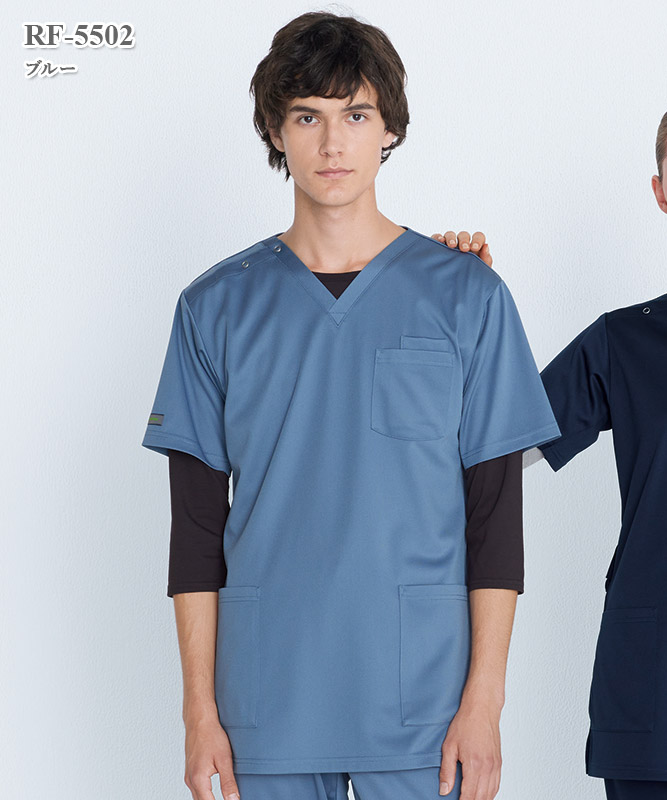男女兼用スクラブ半袖[ナガイレーベン製品] RF-5502｜THS-白衣通販・販売