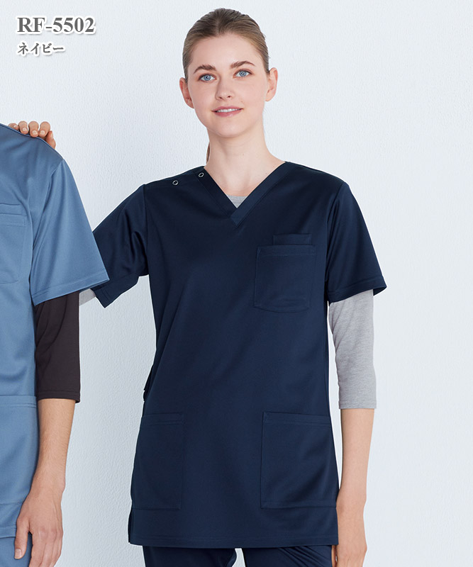 男女兼用スクラブ半袖[ナガイレーベン製品] RF-5502｜THS-白衣通販・販売