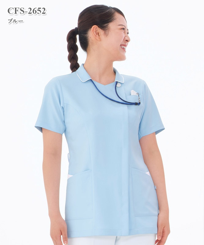 女子チュニック半袖[ナガイレーベン製品] CFS-2652｜THS-白衣通販・販売