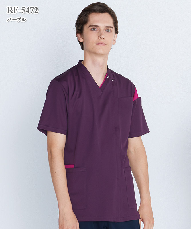 男女兼用スクラブ半袖[ナガイレーベン製品] RF-5472｜THS-白衣通販・販売