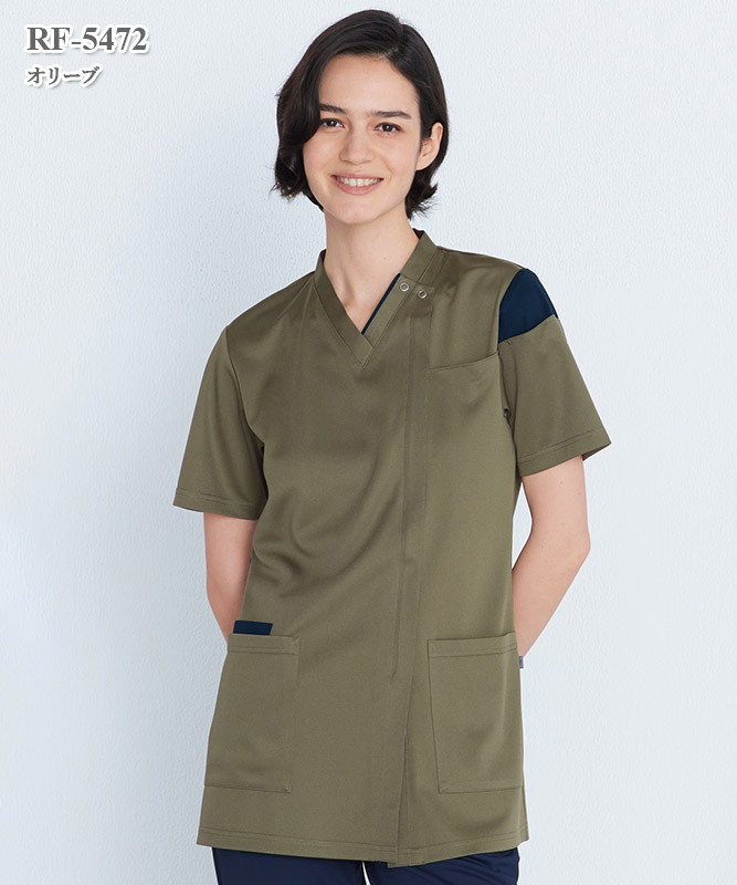 男女兼用スクラブ半袖[ナガイレーベン製品] RF-5472｜THS-白衣通販・販売