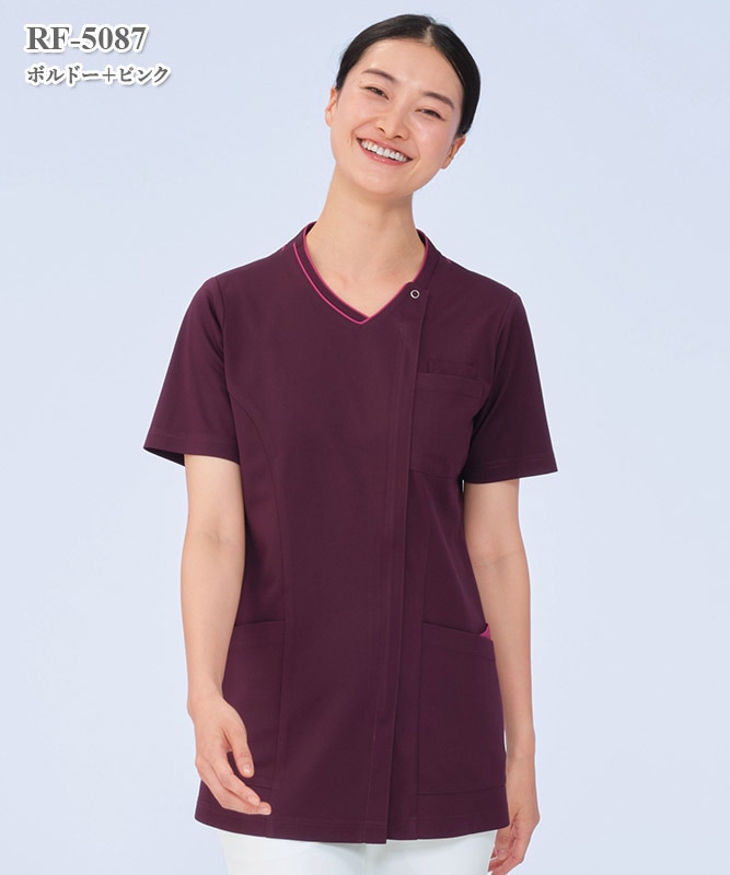 女子スクラブ半袖[ナガイレーベン製品] RF-5087｜THS-白衣通販・販売