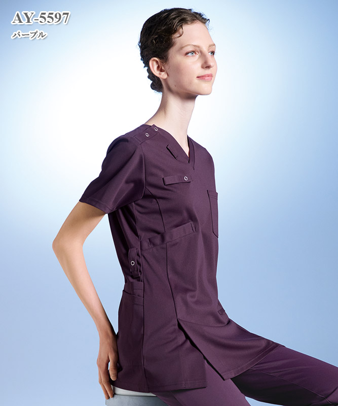 男女兼用スクラブ半袖[ナガイレーベン製品] AY-5597｜THS-白衣通販・販売