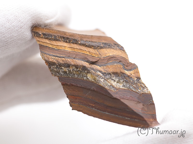 【原石】マラマンバ・タイガーズアイ　プレート一面研磨-4 原石】マラマンバ・タイガーズアイ プレート一面研磨-4 タイガー