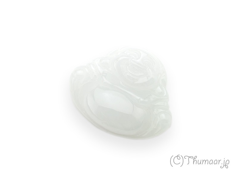 本翡翠、白砡提げ物2点39g 東里7-0404☆2F