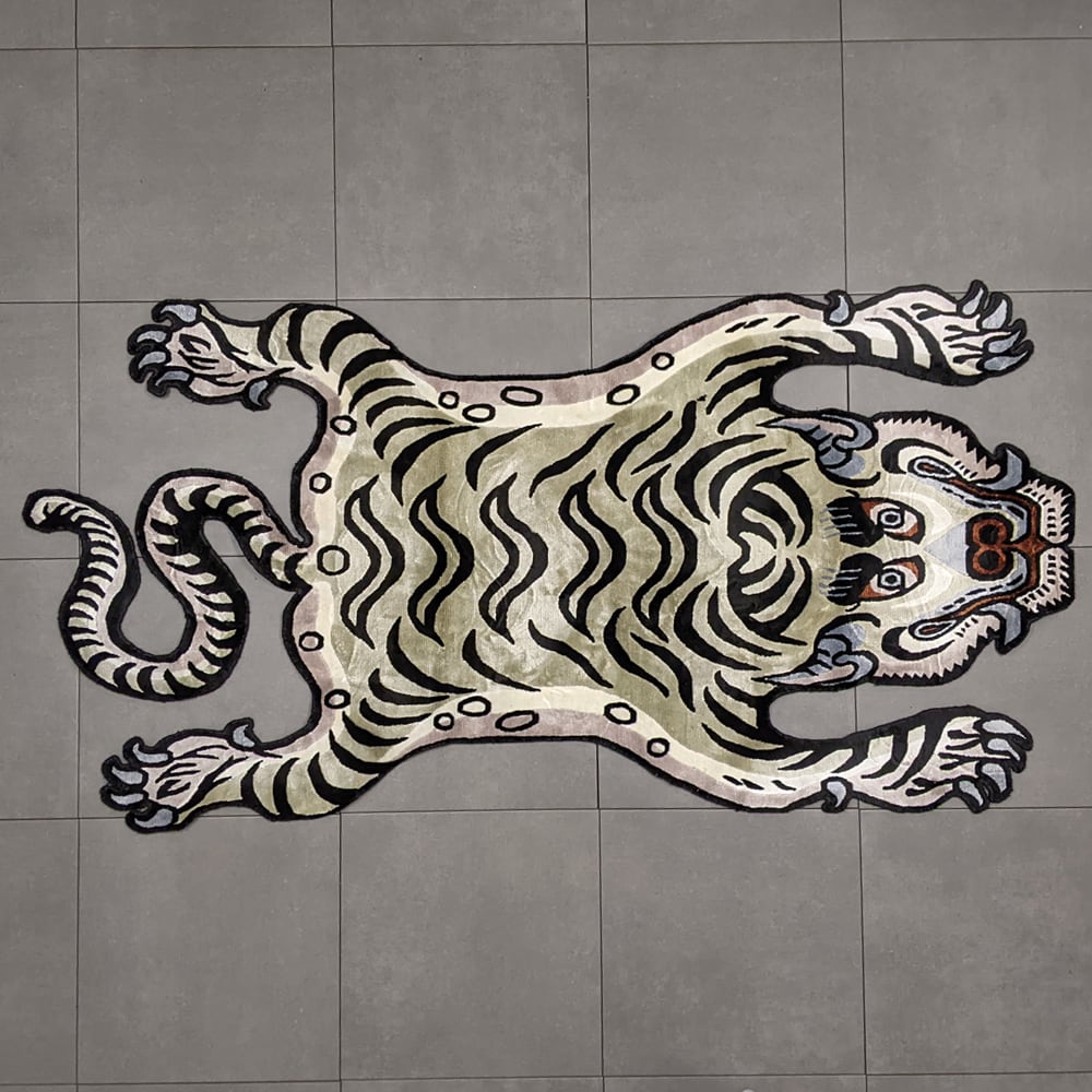 サプール　チベタンラグ SAPEur TIBETAN TIGER RUG サプール ラグ グレー SAPEur TIBETAN