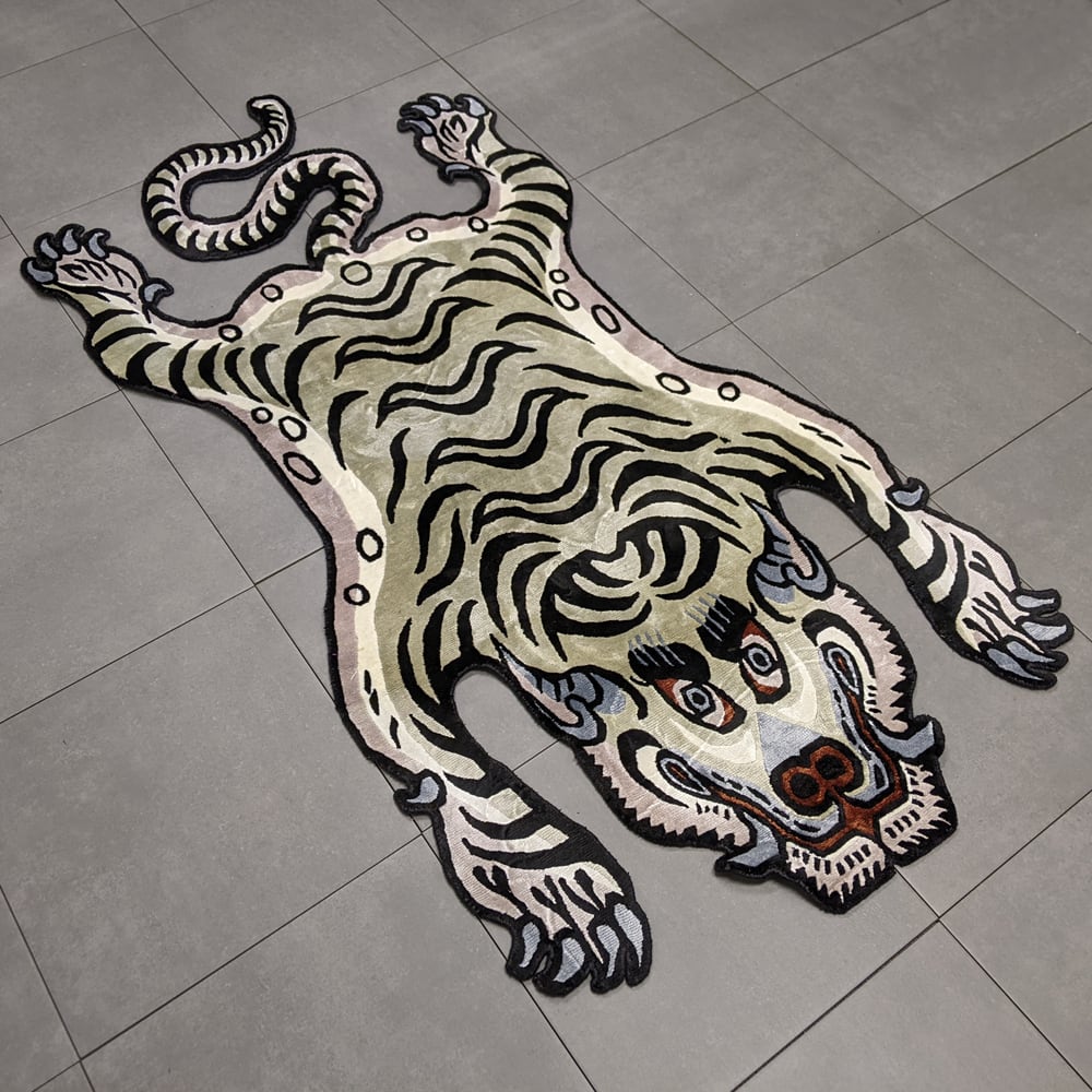【正規品】チベタンタイガーラグＬサイズ 楽天市場】Lサイズ Tibetan Tiger Rug チベタンタイガーラグL