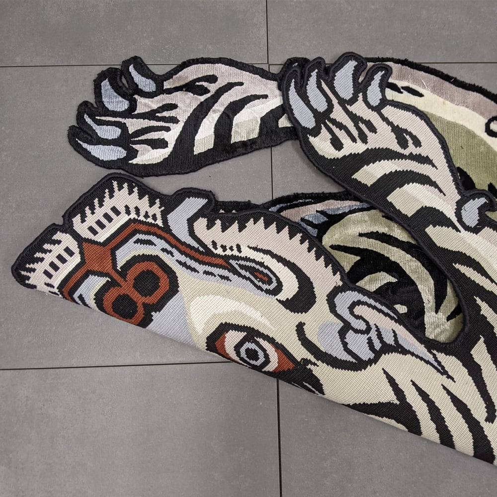 サプール　チベタンラグ SAPEur TIBETAN TIGER RUG サプール ラグ グレー SAPEur TIBETAN