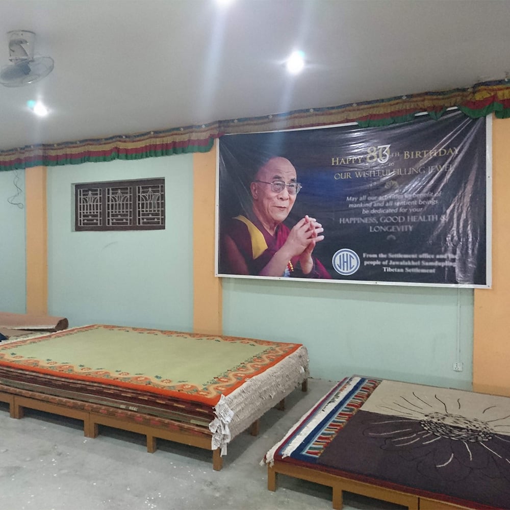 Tibetan Tiger Rug (Lサイズ シルク ココアブラウン 041) チベタン