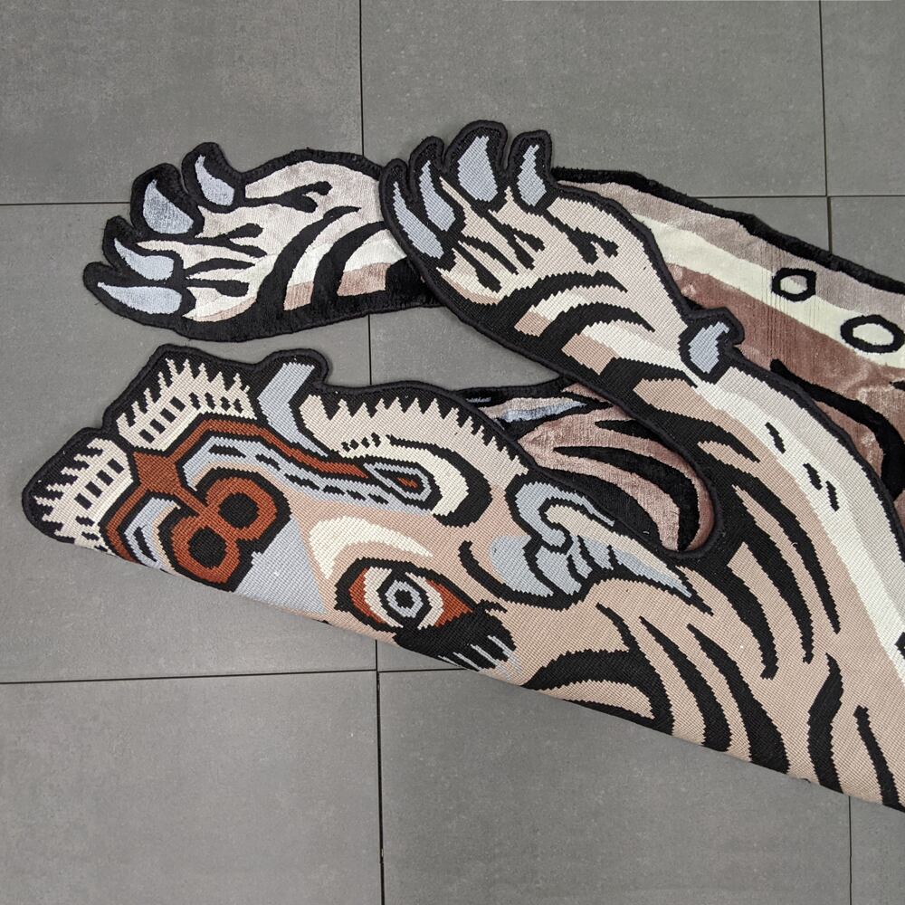 ヤクの毛　カーペット　ネパール ヤクの毛 カーペット ネパール