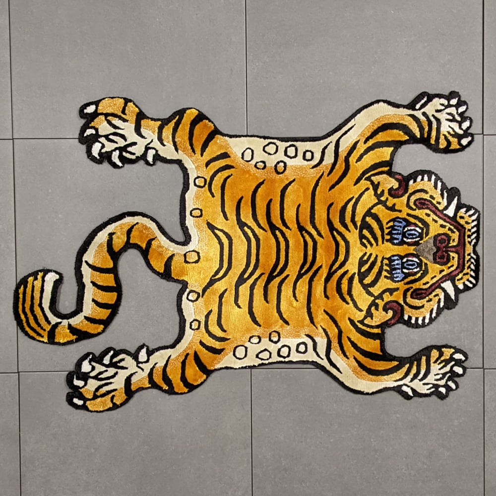 サプール　チベタンラグ Tibetan Tiger Rug 《XXXXXLサイズ•プレミアムウール004