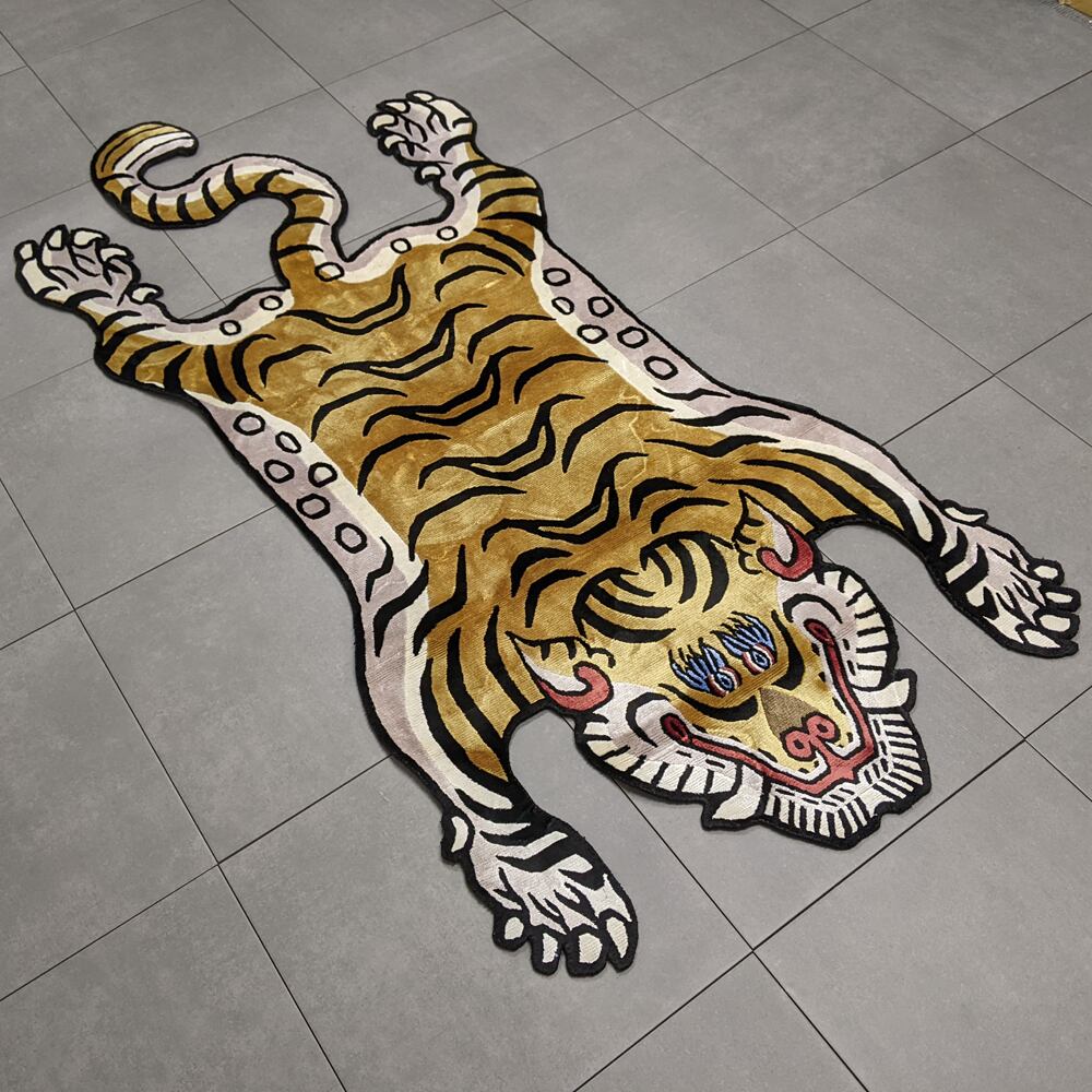 Tibetan Tiger Rug (Lサイズ シルク 024) チベタンタイガーラグ