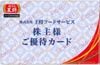 王将フードサービス「餃子の王将」　株主様ご優待カード　1枚　～26年6月