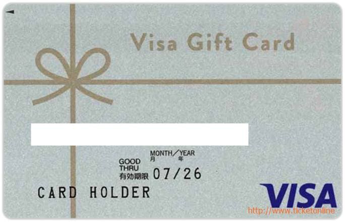 ＶＩＳＡプリペイドカード（5000円）1枚　　～27年6月