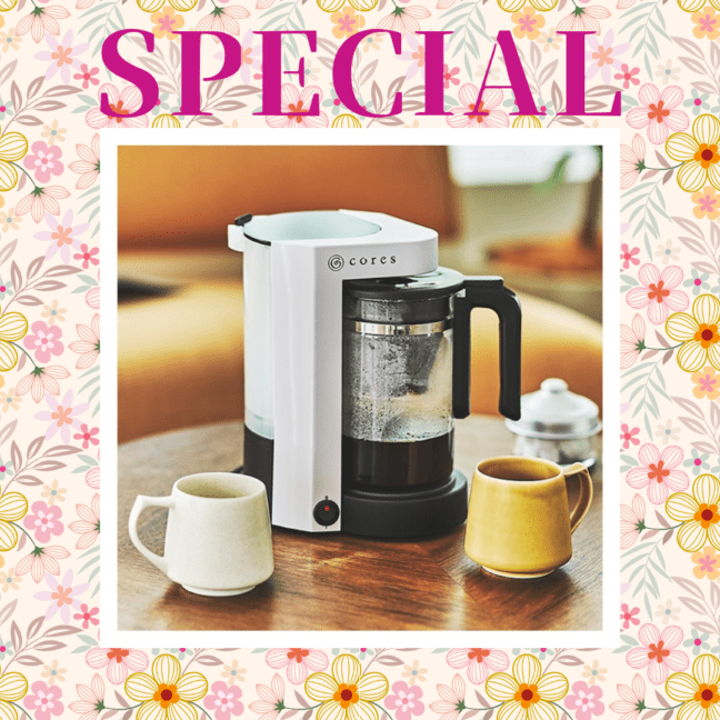 ※【001】＜Cores/コレス＞ 5カップコーヒーメーカー（ C302－ホワイト）