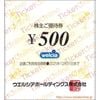 ウエルシアホールディングス株主優待券（500円）1枚　～25年12月