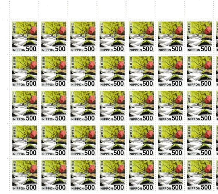 【SALE】500円通常切手（1シート＝100枚）