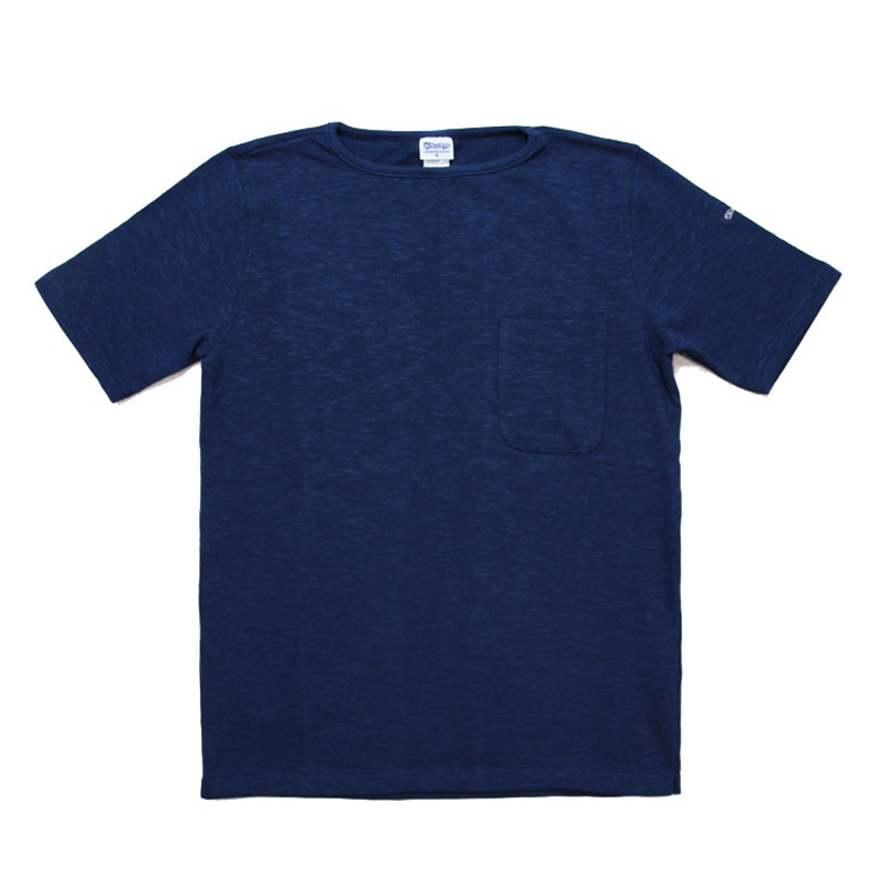 te001SSPK HDCS POCKET S/S BASQUE SHIRT ANCHOR NAVY