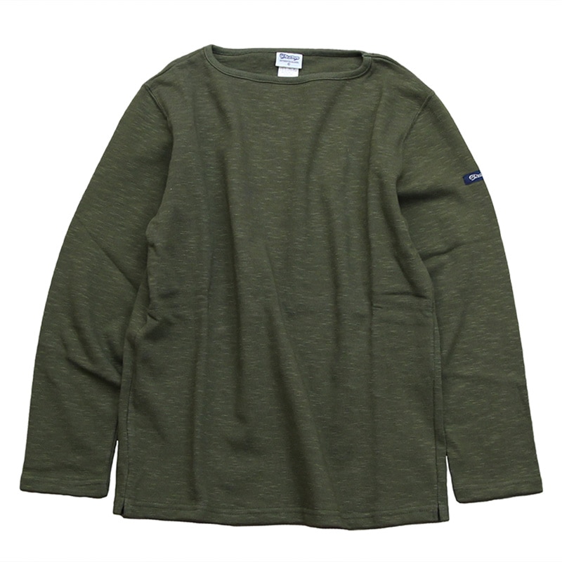 te001 HDCS BOATNECK BASQUE SHIRT MILITARY GREEN