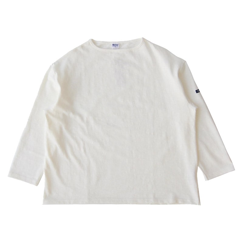 te001bg HDCS BIG BOATNECK SHIRT WHITE