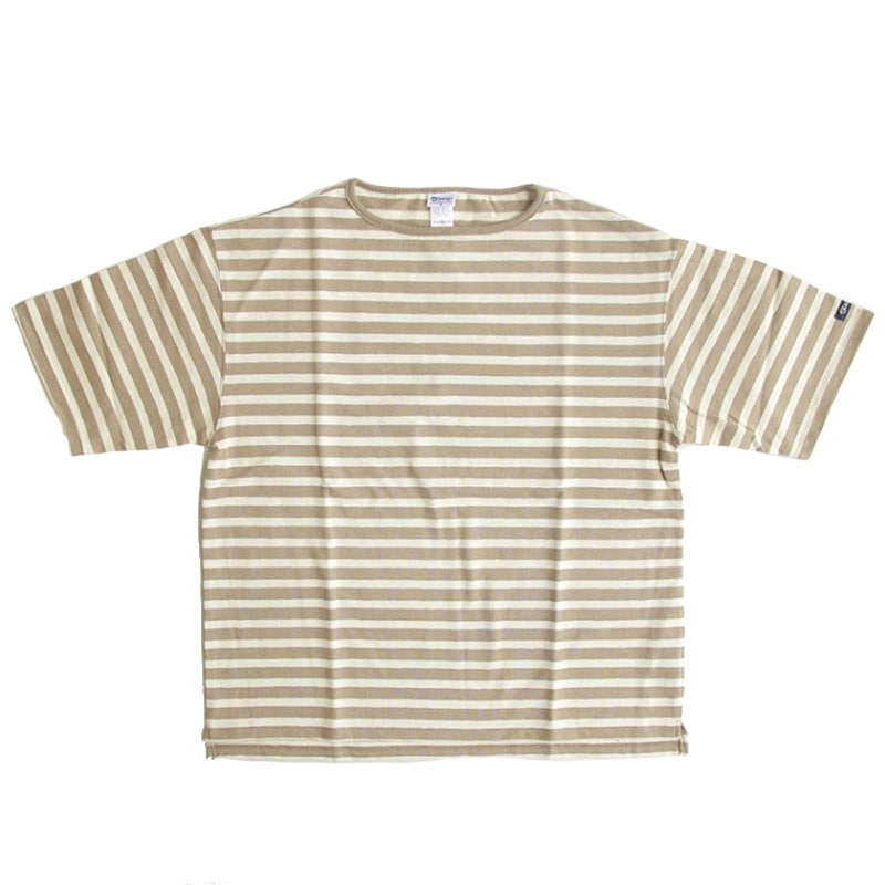 te001ss-bdbg HDCS BIG BORDER BOATNECK T MOCA × NATURAL