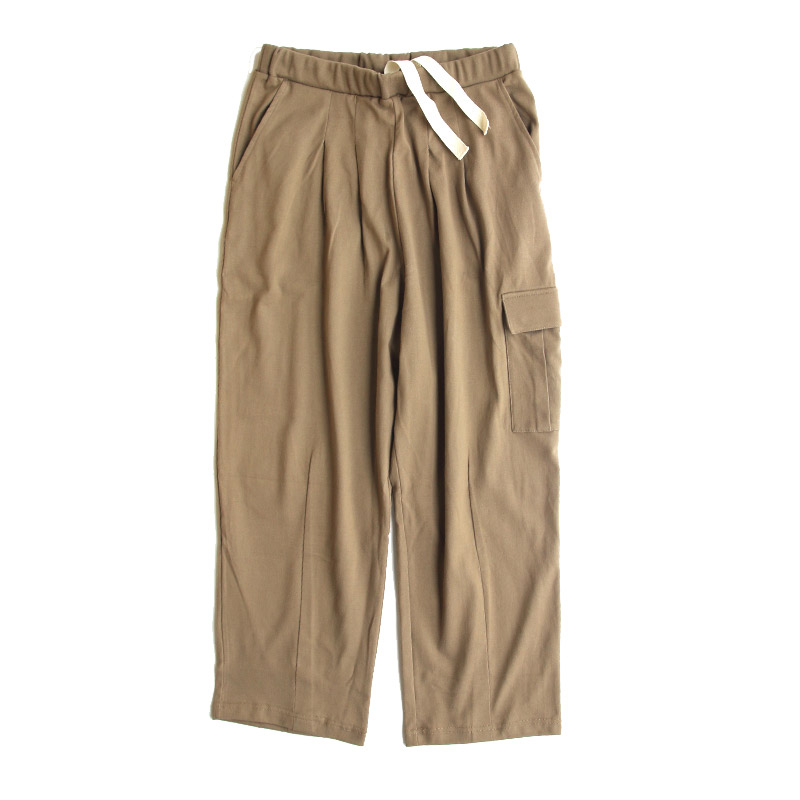 te500cg TIEASY SUMMER KNIT CARGO PANTS LT MOCA