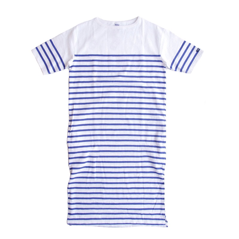 te001bdk-one3  KATANUKI S/S ONE PIEACE WHITE × ROYAL BLUE