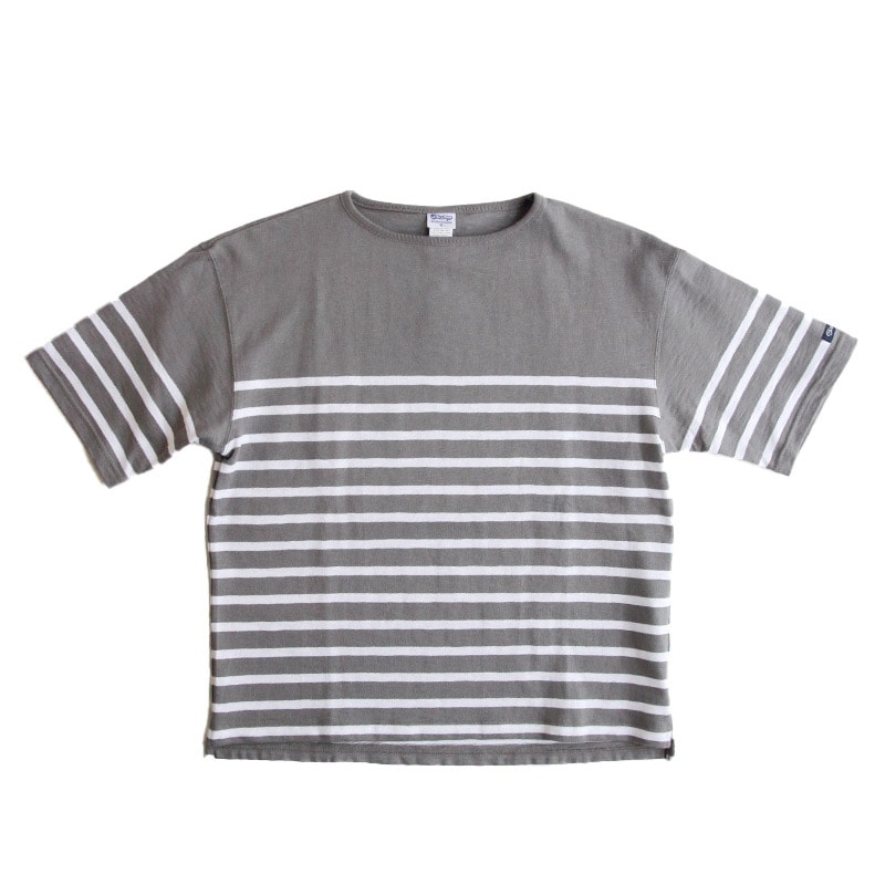 te001ss-bdbg-K HDCS BIG KATANUKI BOATNECK T DEAN GREY × WHITE