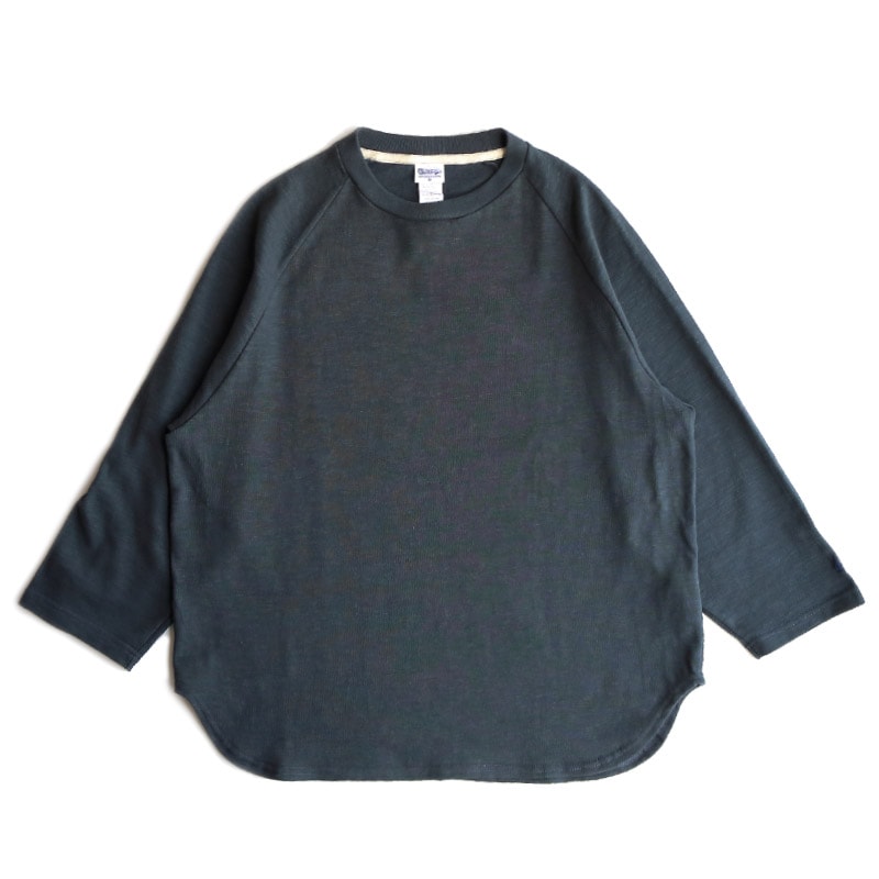 te001CR34 HDCS RAGLAN 3/4 CREW-T FADE NAVY